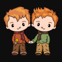 Cute Lgbtq Gay Red Head Fun Gay-bee Male Couple Crop Top | Artistshot