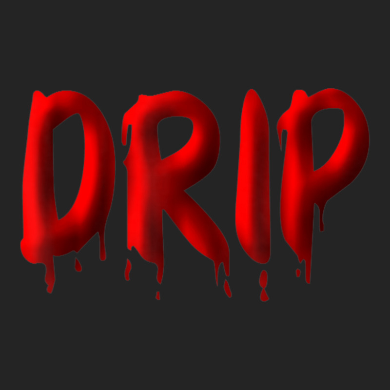 Drippy Red Drippin Letters Streetwear Hip Hop Tees Tops 3/4 Sleeve Shirt | Artistshot