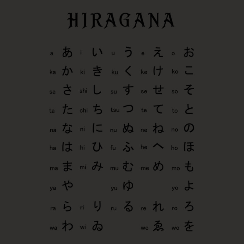 Hiragana Chart - Japanese Language Champion Hoodie | Artistshot