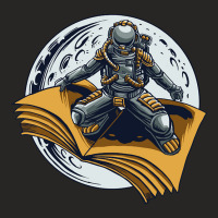 Astronaut Ride Book Ladies Fitted T-shirt | Artistshot