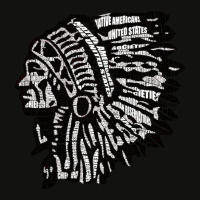 Indian Chief Calligram Scorecard Crop Tee | Artistshot