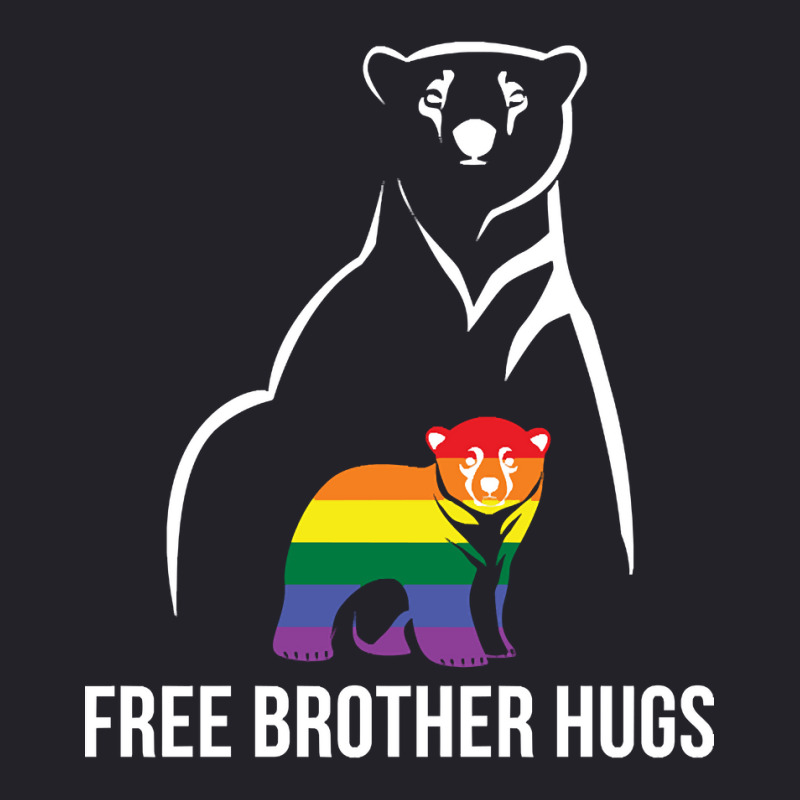 Free Brother Hugs Gay Pride Lgbt Rainbow Men Unisex Sherpa-lined Denim Jacket | Artistshot