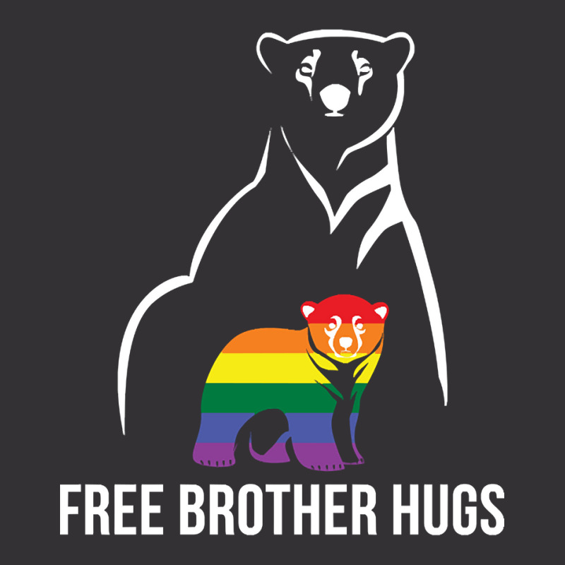 Free Brother Hugs Gay Pride Lgbt Rainbow Men Vintage Short | Artistshot