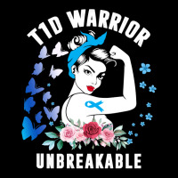 Diabetes Diabetic T1d Warrior Unbreakable Strong Woman Type 1 Diabetes Pocket T-shirt | Artistshot