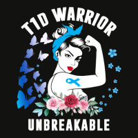 Diabetes Diabetic T1d Warrior Unbreakable Strong Woman Type 1 Diabetes Scorecard Crop Tee | Artistshot