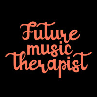 Future Music Therapist Typography Cropped Hoodie | Artistshot