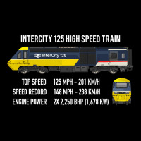 Intercity 125 High Speed Train British Rail Color Infographic Gift Adjustable Cap | Artistshot