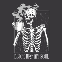 Black Like My Soul Skeleton Drinking Coffee Ladies Curvy T-shirt | Artistshot