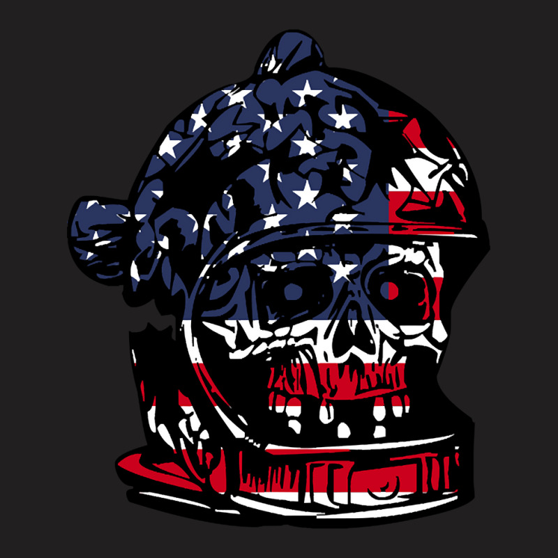 America Skull-0a4bv T-shirt | Artistshot