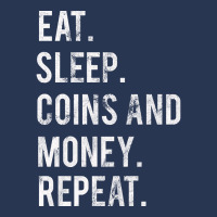 Eat Sleep Coins And Money Repeat Ladies Denim Jacket | Artistshot