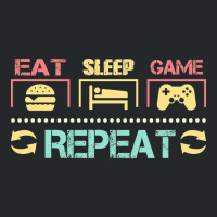 Funny Eat Sleep Game Repeat Gift For Lover Video Game-g0tdq Crewneck Sweatshirt | Artistshot