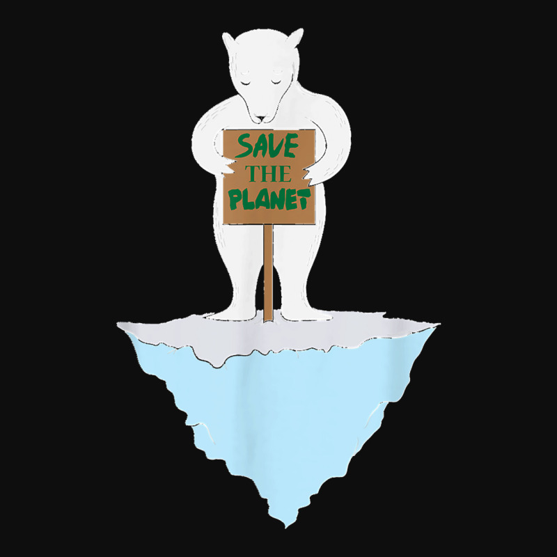 Save The Planet Polar Bear On Ice Floe Crop Top by JilmarM.Perez | Artistshot