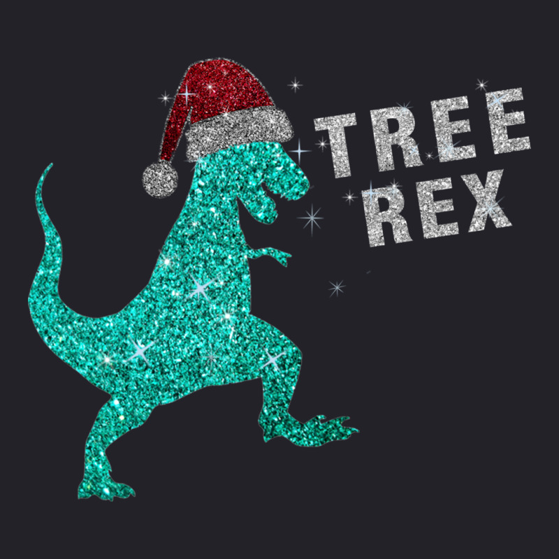 Bling Bling Christmas Tree Rex - Limited Edition Unisex Sherpa-Lined Denim Jacket by hama designer | Artistshot