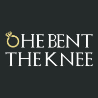 He Bent The Knee Bride Engagement Wedding Women Cute Gift Women's Triblend Scoop T-shirt | Artistshot