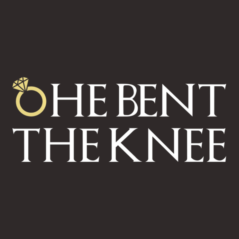 He Bent The Knee Bride Engagement Wedding Women Cute Gift Racerback Tank by bummercaught | Artistshot