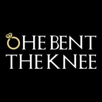 He Bent The Knee Bride Engagement Wedding Women Cute Gift Women's V-neck T-shirt | Artistshot