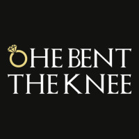 He Bent The Knee Bride Engagement Wedding Women Cute Gift Scorecard Crop Tee | Artistshot