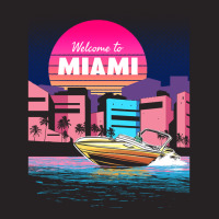 Welcome To Miami Vaporwave Sunset Vintage Cap | Artistshot