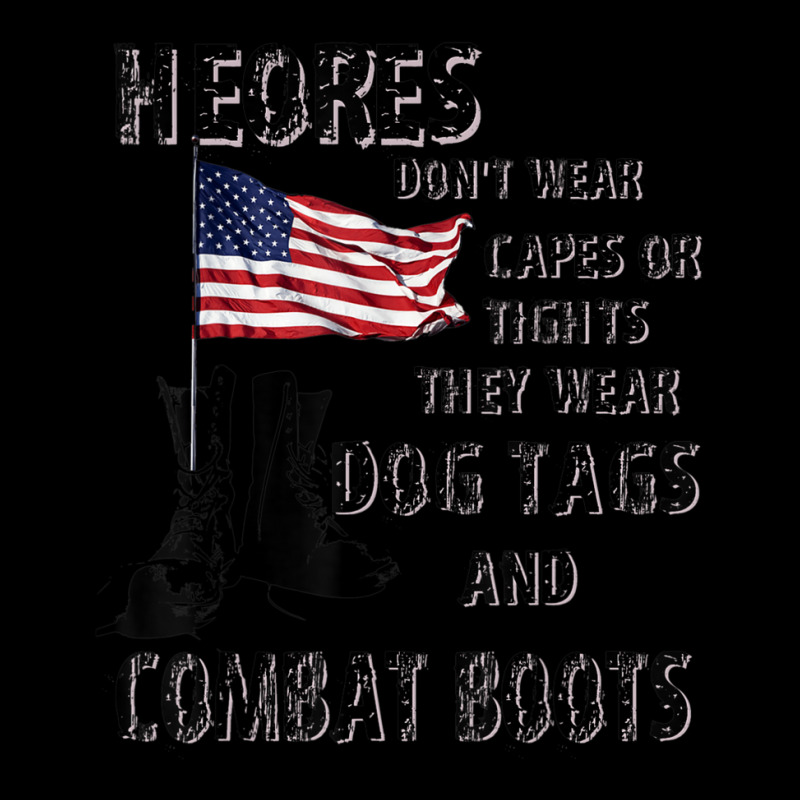 Heros Wear Dog Tags And Combat Boots Veteran Toddler Sweatshirt by bummercaught | Artistshot