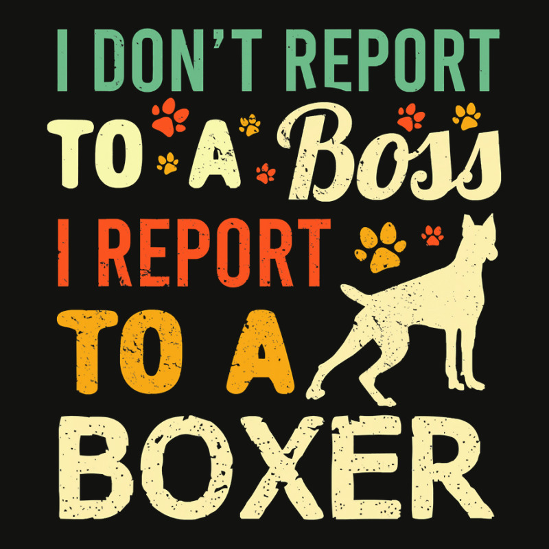 Boxer Dog Funny Wfh Boxer Dog Boss Coworker Work From Home Pet Owner 3 Scorecard Crop Tee by stress | Artistshot