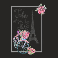 Take Me To Paris Eiffel Tower, Love Paris, French Ladies Fitted T-shirt | Artistshot