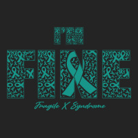 Fragile X Syndrome Awareness Fine Ribbons - In This Family We Fight To 3/4 Sleeve Shirt | Artistshot