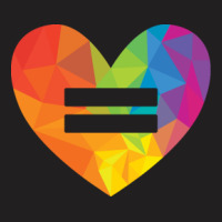 Rainbow Equality Heart T-shirt | Artistshot