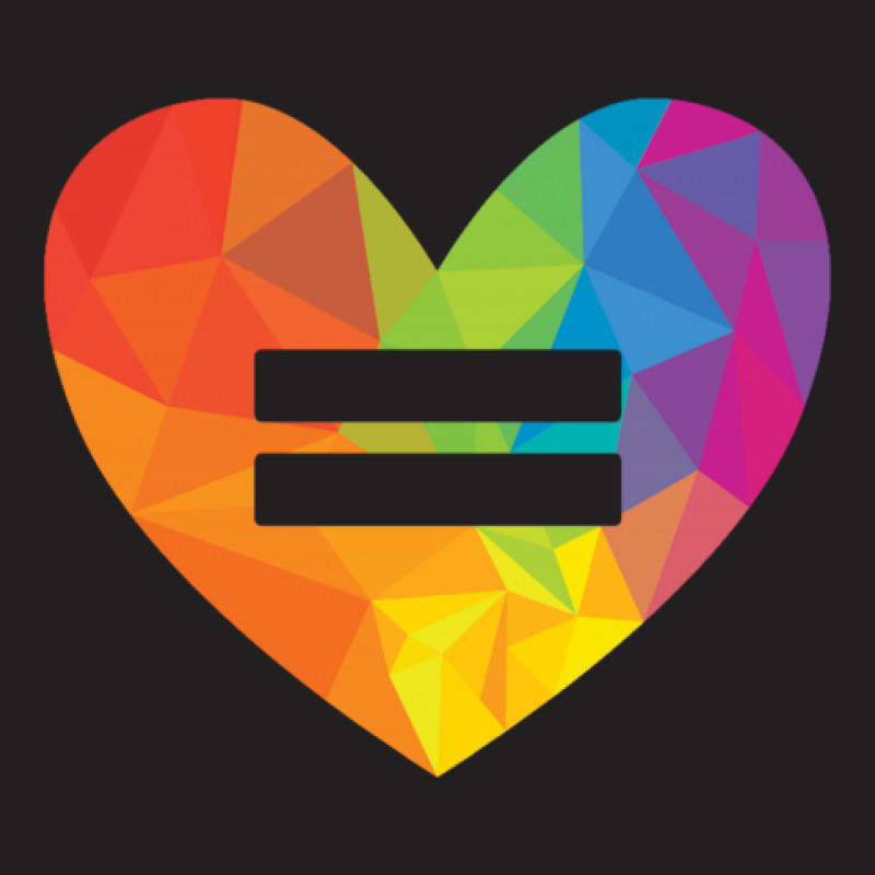 Rainbow Equality Heart T-shirt | Artistshot