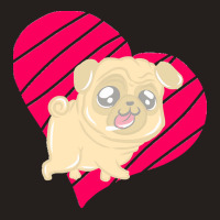 Cute Pug Heart Love Gift T  Shirt Cute Pug Dog Heart Clothing T  Shirt Tank Top | Artistshot