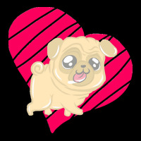 Cute Pug Heart Love Gift T  Shirt Cute Pug Dog Heart Clothing T  Shirt V-neck Tee | Artistshot