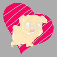 Cute Pug Heart Love Gift T  Shirt Cute Pug Dog Heart Clothing T  Shirt Men's T-shirt Pajama Set | Artistshot