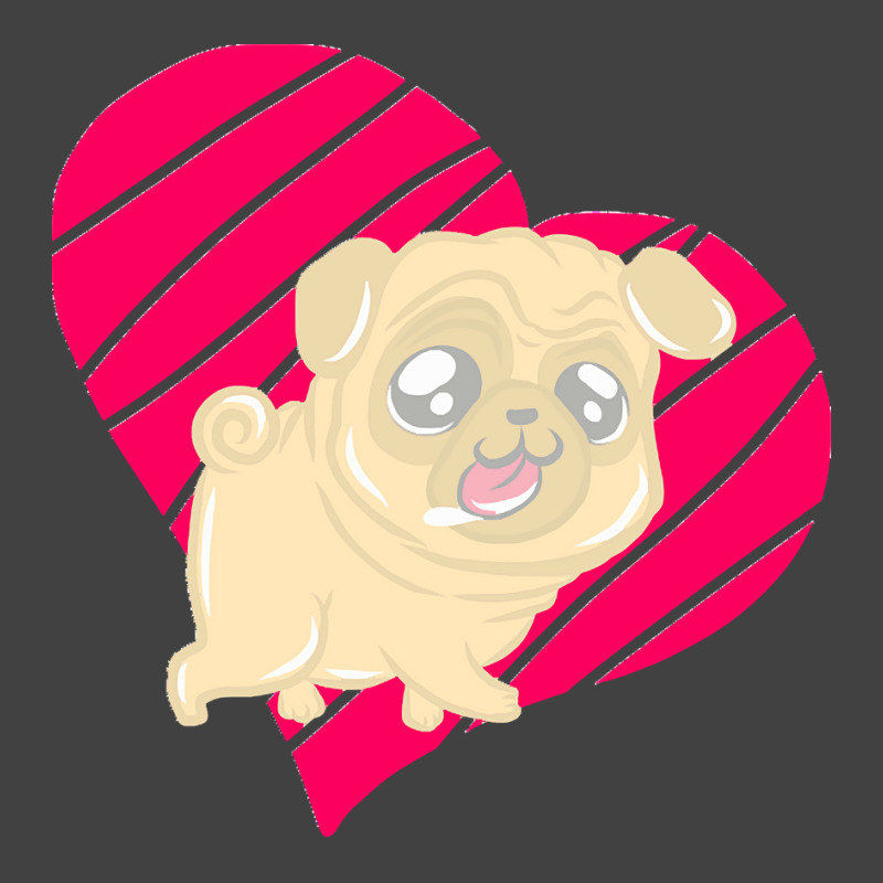 Cute Pug Heart Love Gift T  Shirt Cute Pug Dog Heart Clothing T  Shirt Vintage T-shirt | Artistshot