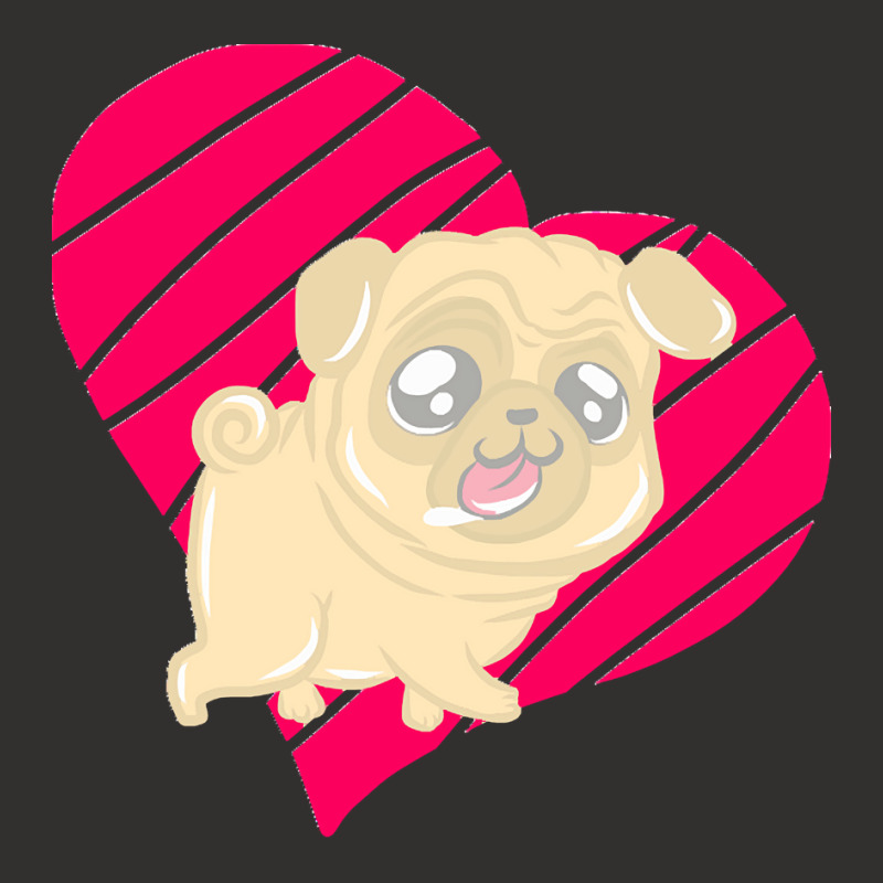 Cute Pug Heart Love Gift T  Shirt Cute Pug Dog Heart Clothing T  Shirt Champion Hoodie | Artistshot