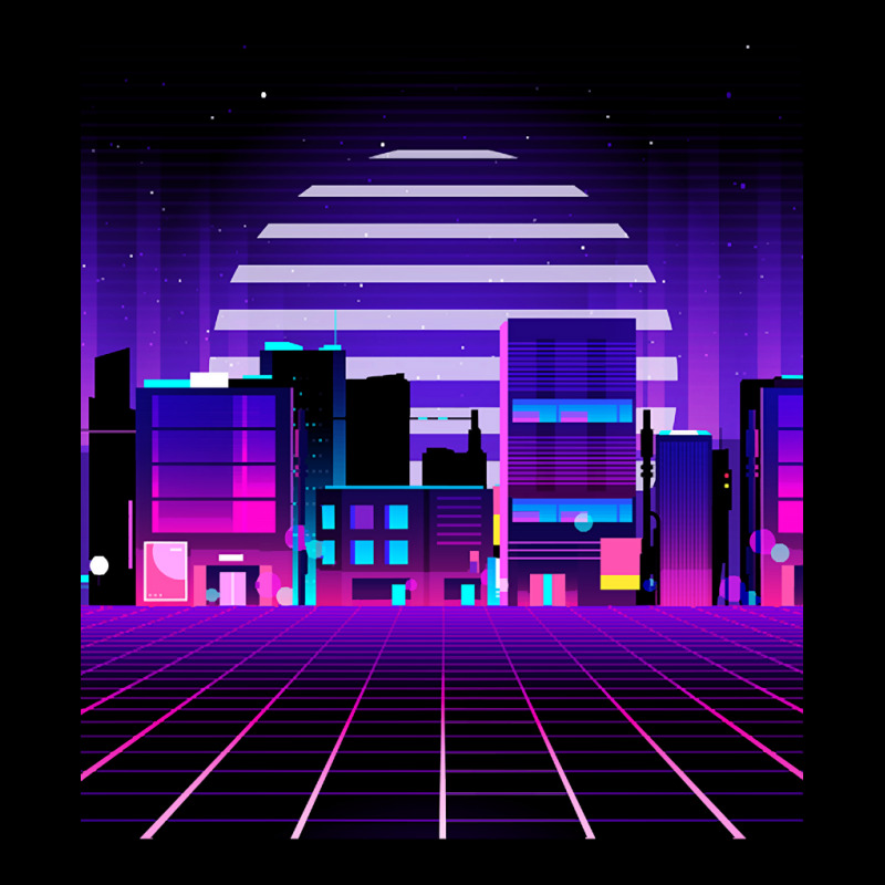 Synthwave T  Shirt Futuristic Neon City Synthwave T  Shirt Maternity Scoop Neck T-shirt by chaimhuels539 | Artistshot