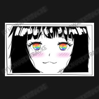 Kawaii Anime Girl With Rainbow Eyes For Pride Flannel Shirt | Artistshot