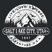 Salt Lake City Utah Usa Distressed Style Adventure Design Zip Hoodie Crewneck Sweatshirt | Artistshot