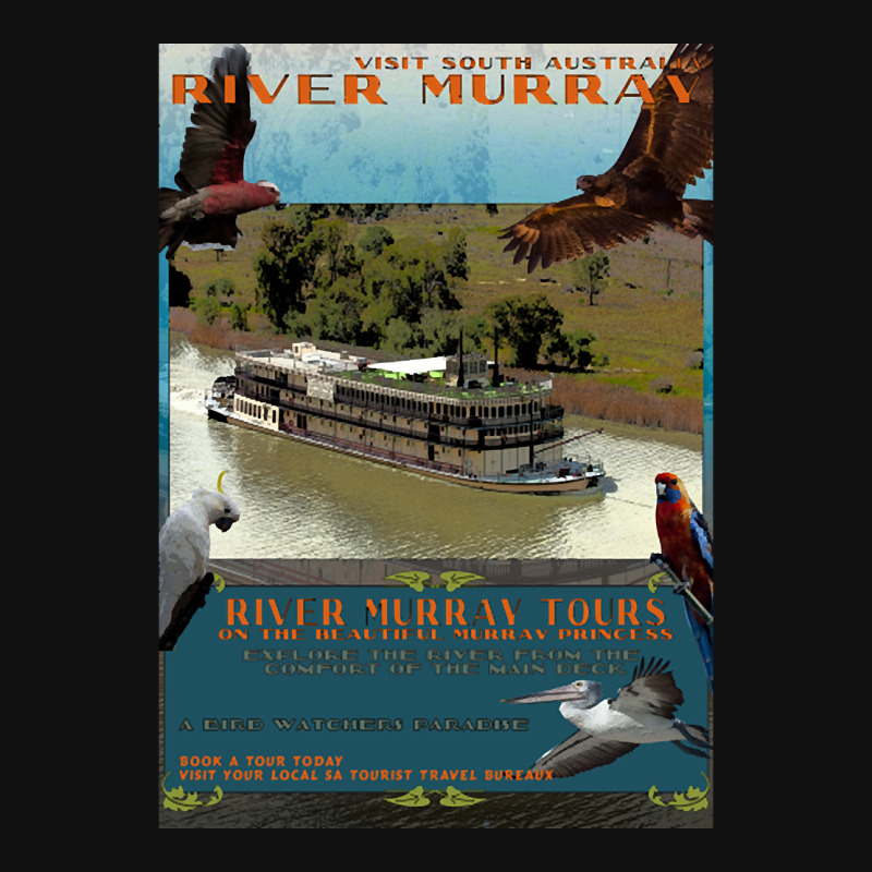 River Murray Retro Travel 01a Graphic T-shirt | Artistshot