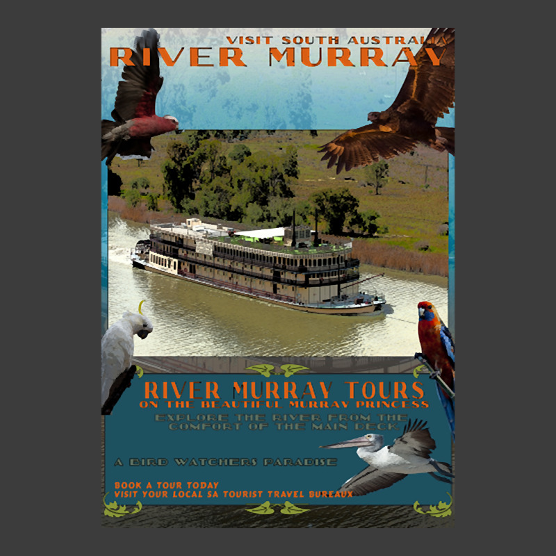 River Murray Retro Travel 01a Men's Polo Shirt | Artistshot