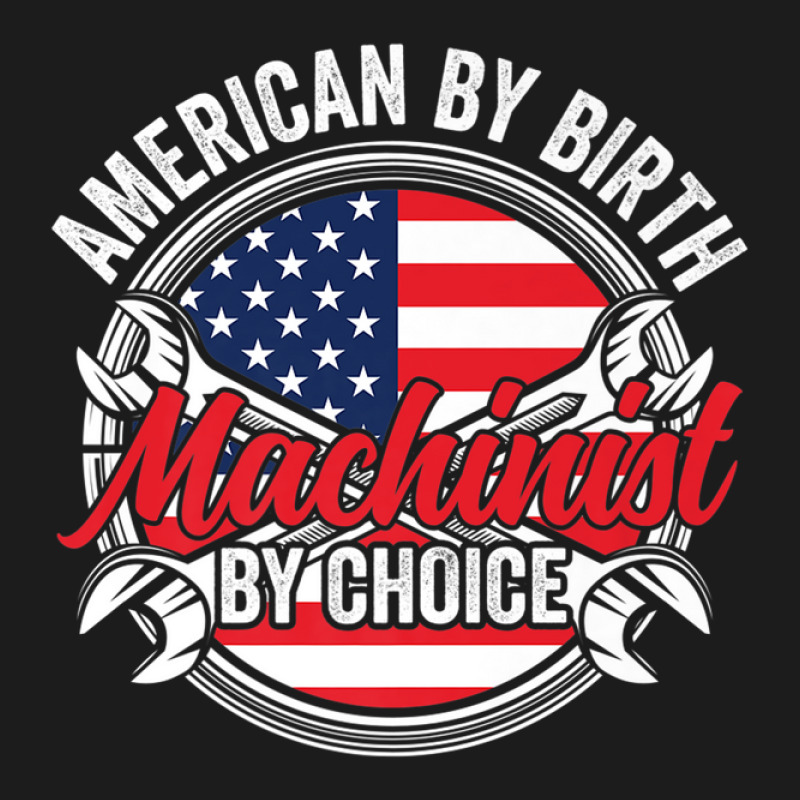 American By Birth Machinist By Choice Patriotic Mechanic Hoodie & Jogger Set | Artistshot