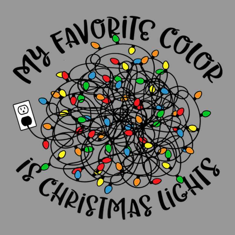 My Favorite Color Is Christmas Lights, Funny Christmas Women's V-Neck T-Shirt by pusadalesyuki | Artistshot