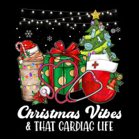 Christmas Vibes & That Cardiac Nurse Life Xmas Tree Balls Maternity Scoop Neck T-shirt | Artistshot