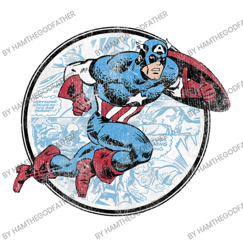 Cap.tain America Battle Sticker | Artistshot