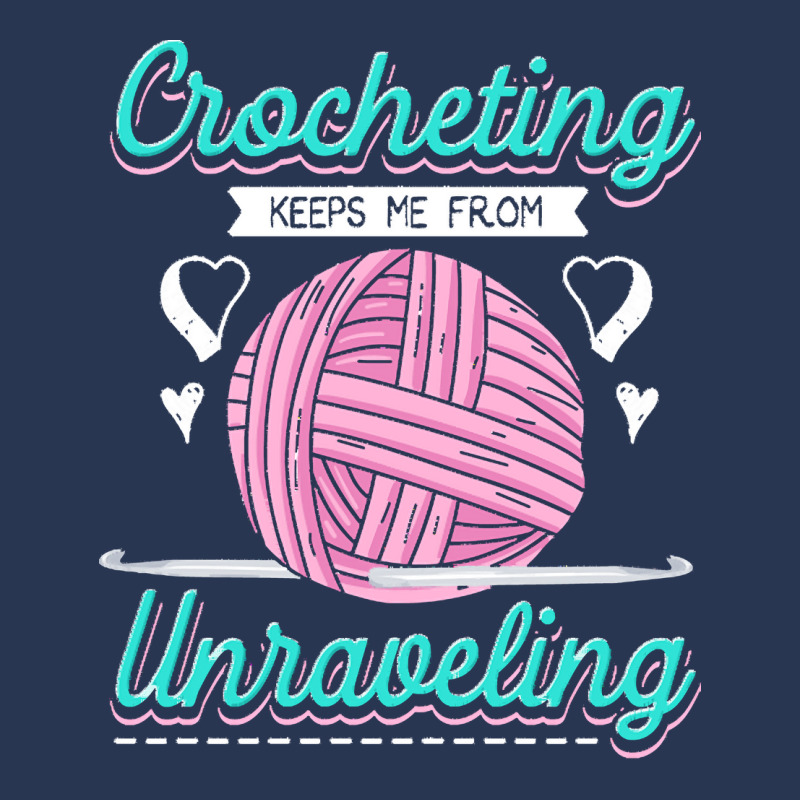 Dressmaker T  Shirt Crocheting Keeps Me From Unravelling T  Shirt Men Denim Jacket | Artistshot