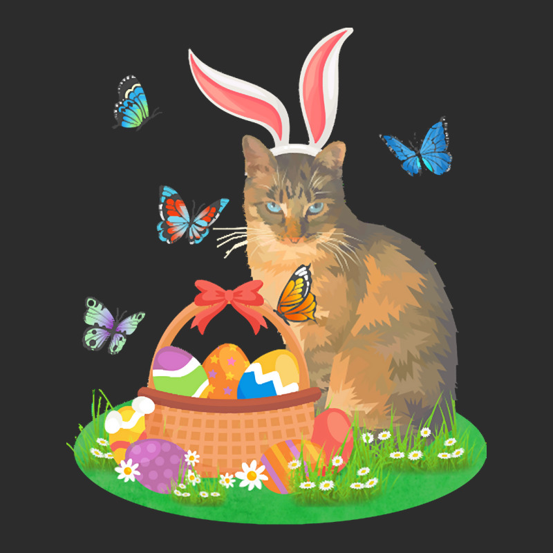 Easter Day T  Shirt Cat With Bunny Ears And Eggs Basket Kids Men Women Exclusive T-shirt | Artistshot