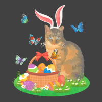 Easter Day T  Shirt Cat With Bunny Ears And Eggs Basket Kids Men Women Vintage T-shirt | Artistshot