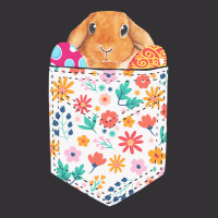 Easter Day T  Shirt Cute Rabbit Bunny Pet Easter Eggs In Pocket Easter Vintage Short | Artistshot