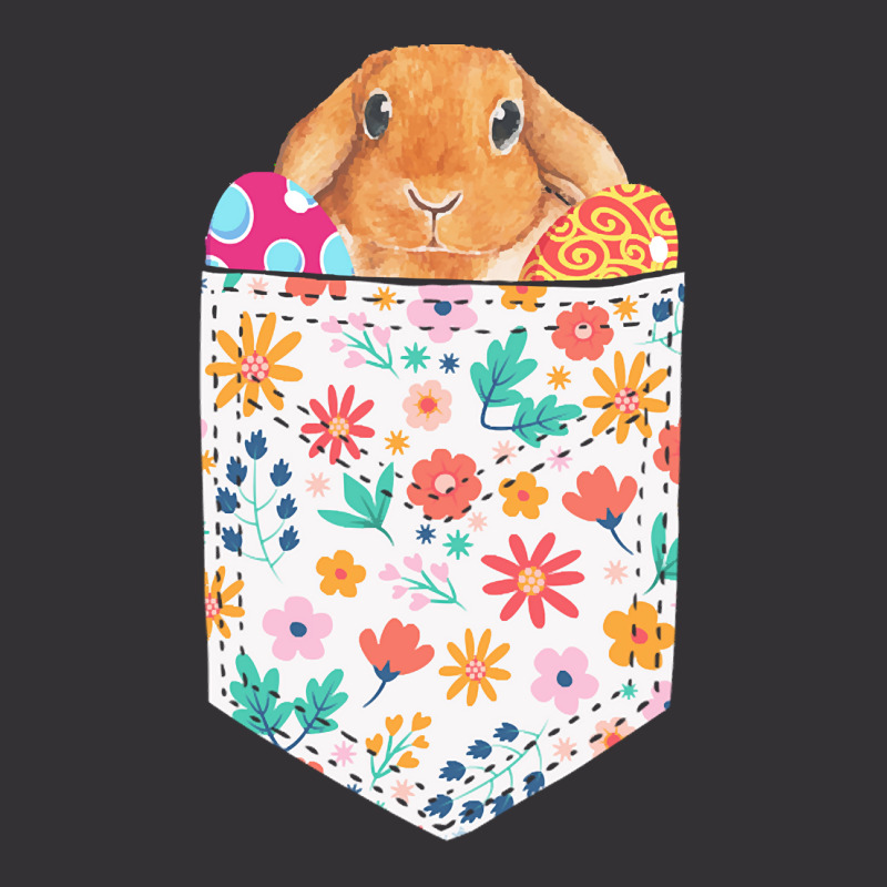 Easter Day T  Shirt Cute Rabbit Bunny Pet Easter Eggs In Pocket Easter Vintage Short | Artistshot