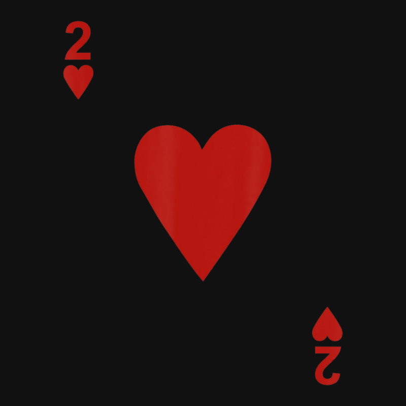 Two Of Hearts Blackjack Cards Poker 21 2 Portrait Canvas Print | Artistshot