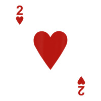 Two Of Hearts Blackjack Cards Poker 21 2 Sticker | Artistshot