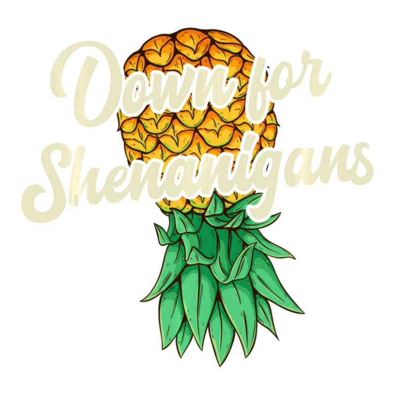 Upside Down Pineapple Down For Shenanigans Swinger Crewneck Sweatshirt | Artistshot